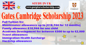 Gates Cambridge Scholarship 2023