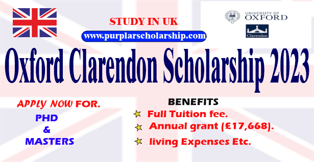 University of Oxford Clarendon Scholarship 2023 in UK