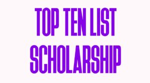 top ten list scholarship